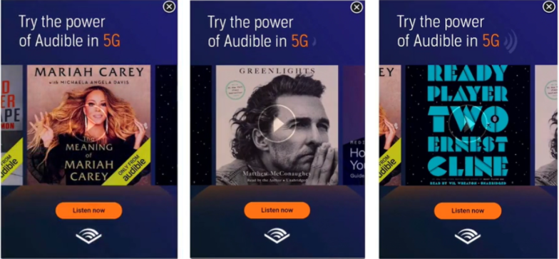 Audible tests the power of 5G ads